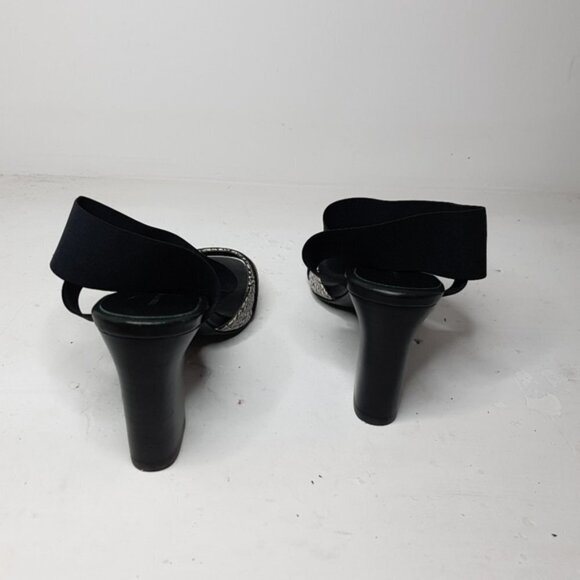 Tiger of Sweden Chunky Heel Ankle Elastic Strap Sandal Size 38 - Picture 5 of 9